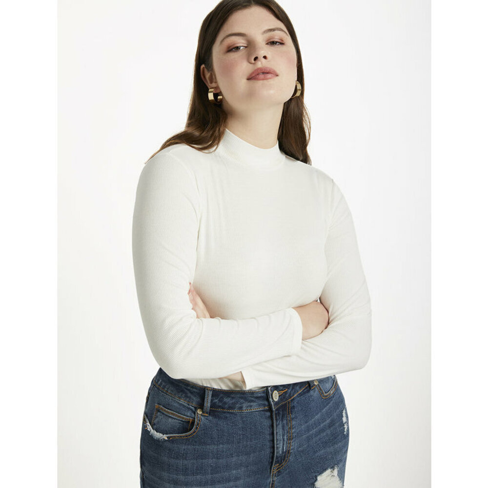 Eloquii Long Sleeve Turtleneck Top In Wine Burgundy Plus Size 26/28 - Picture 5 of 10